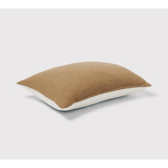 Oblong Boucle Color Blocked Decorative Throw Pillow Brown - Threshold NEW - Picture 2 of 4